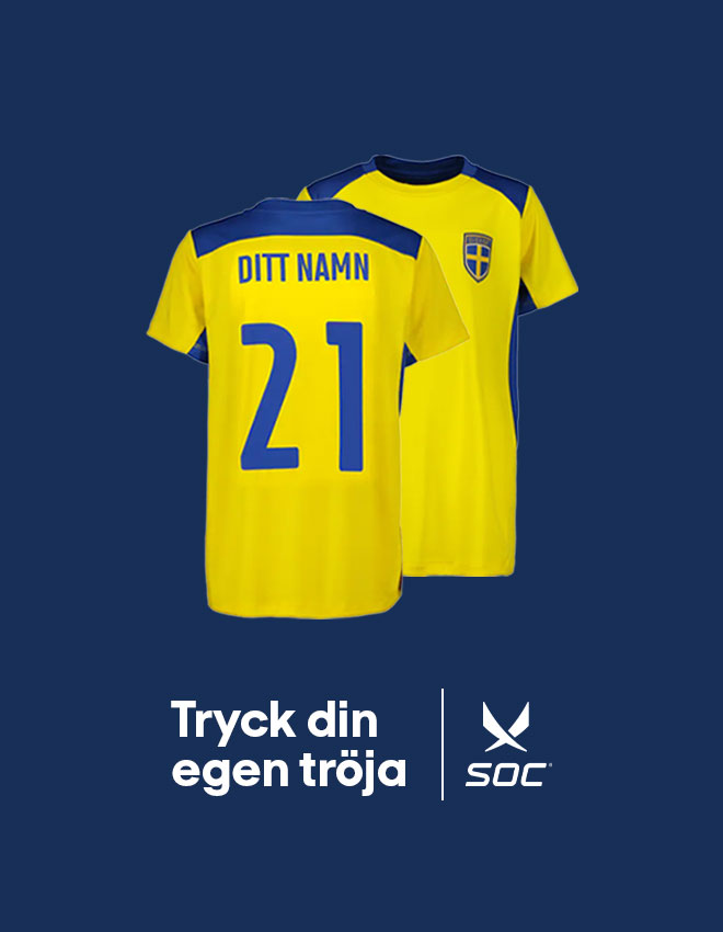 Sverigetröja - landslagströja med namn och supporterartiklar - Stadium.se