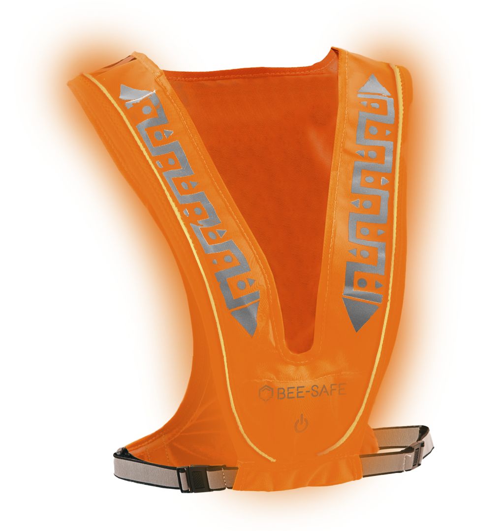 Led Harnais USB, BEE SAFE orange, feux de circulation, gilet de course  avec éclairage